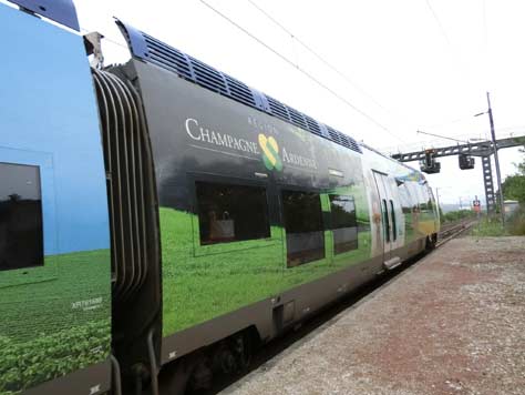 シャンパーニュの電車