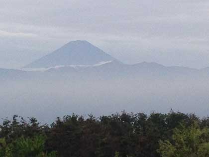 ほったらかし温泉からの富士山