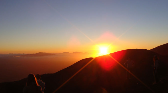 マウナケアの夕日
